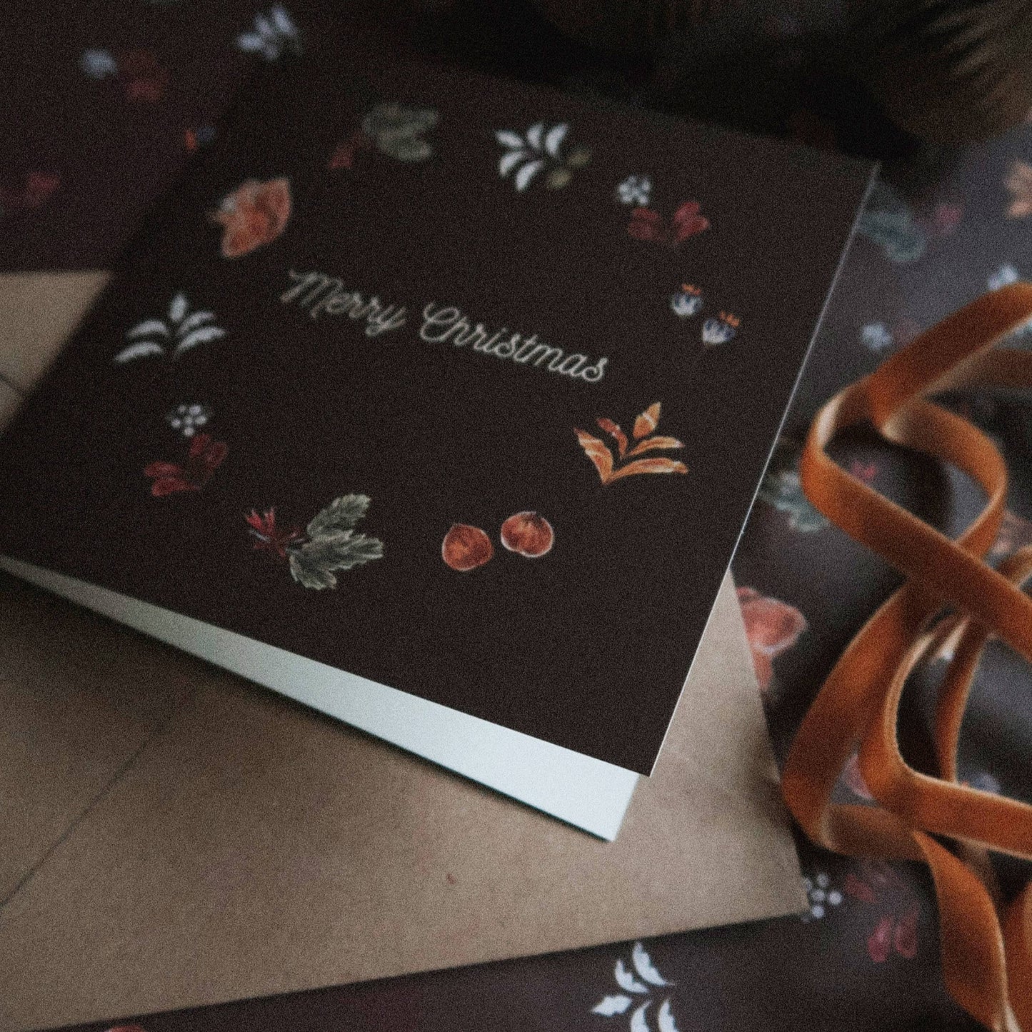 Merry Christmas Folded Card