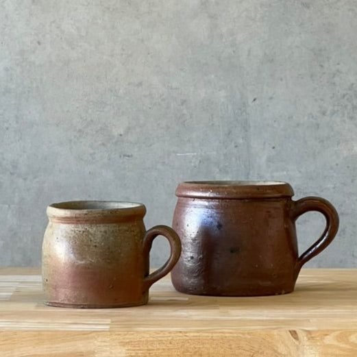 Antique French Stoneware Confit Pot