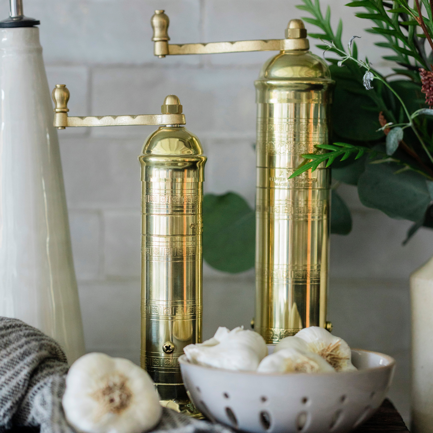 European Brass Pepper Mill - 255mm