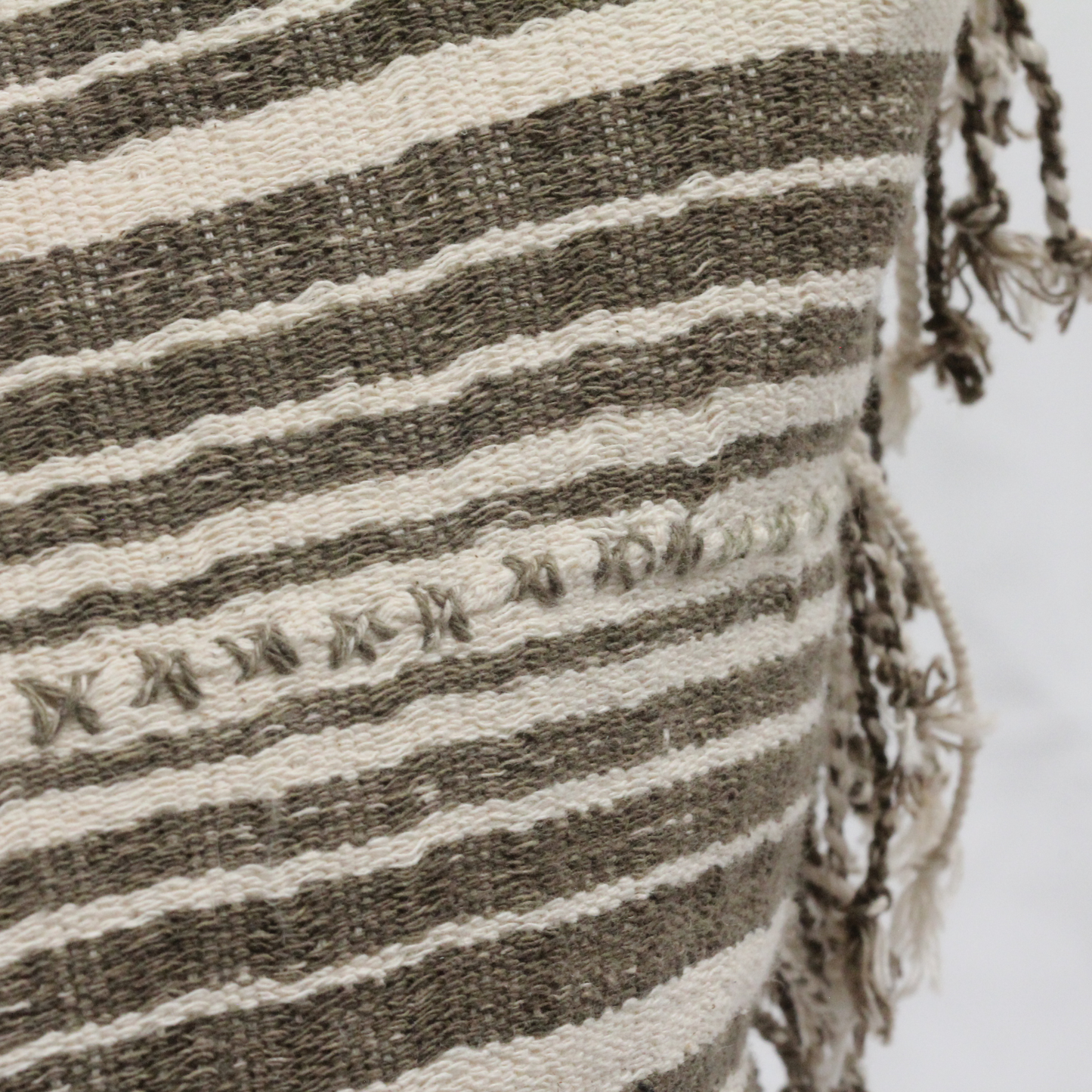 Cocoa Stripe Karen Cushion