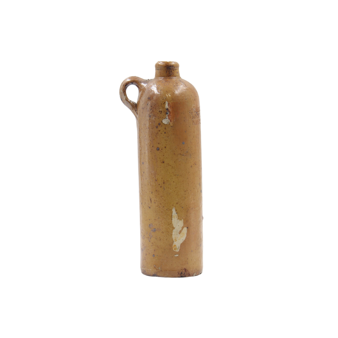 Antique 1870s Dutch Stoneware Bottle II