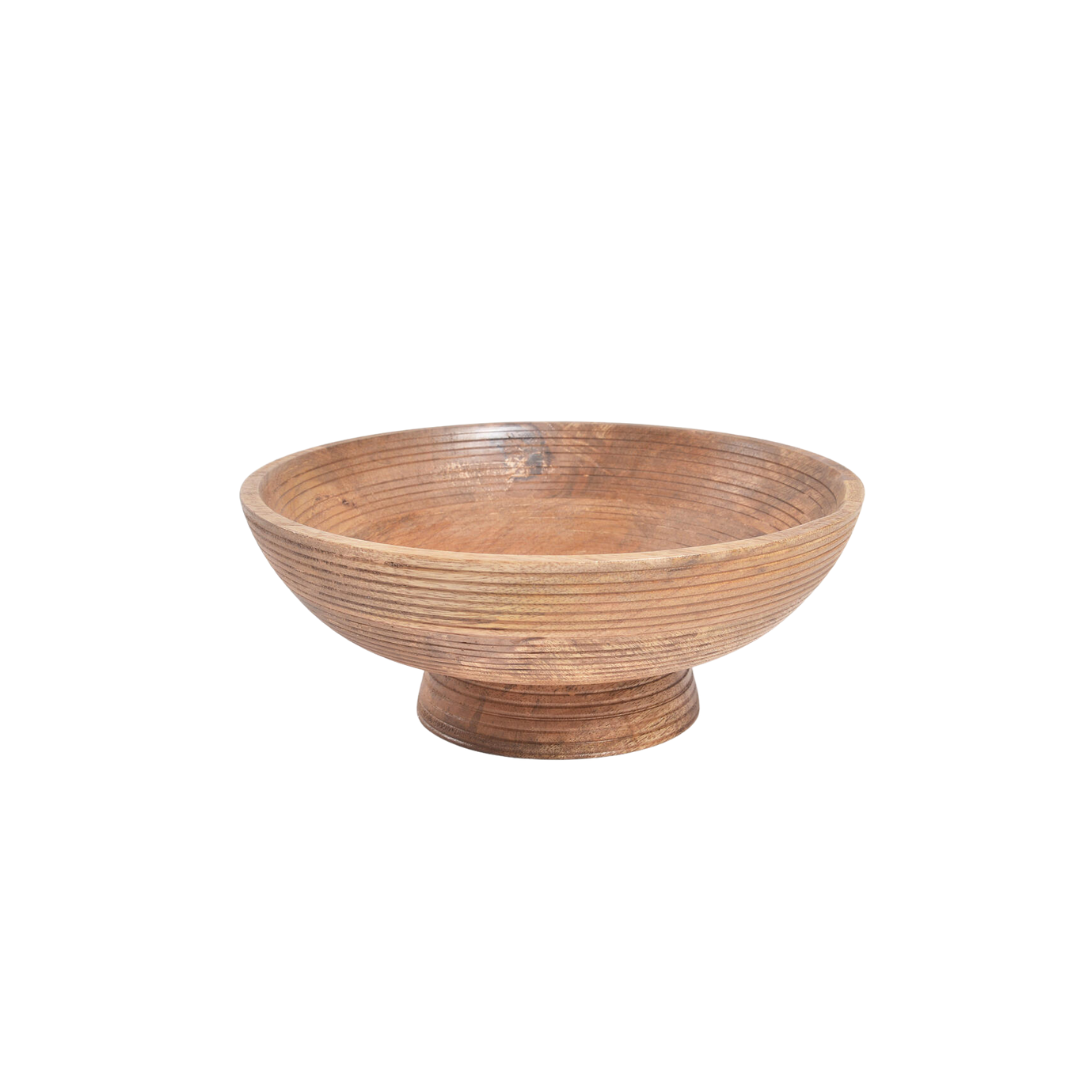 Ribbed Pedestal Bowl – Wovenwood Interiors