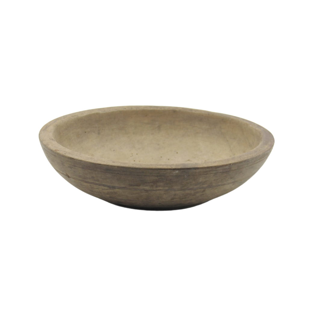 Antique French Oak Butter Bowl