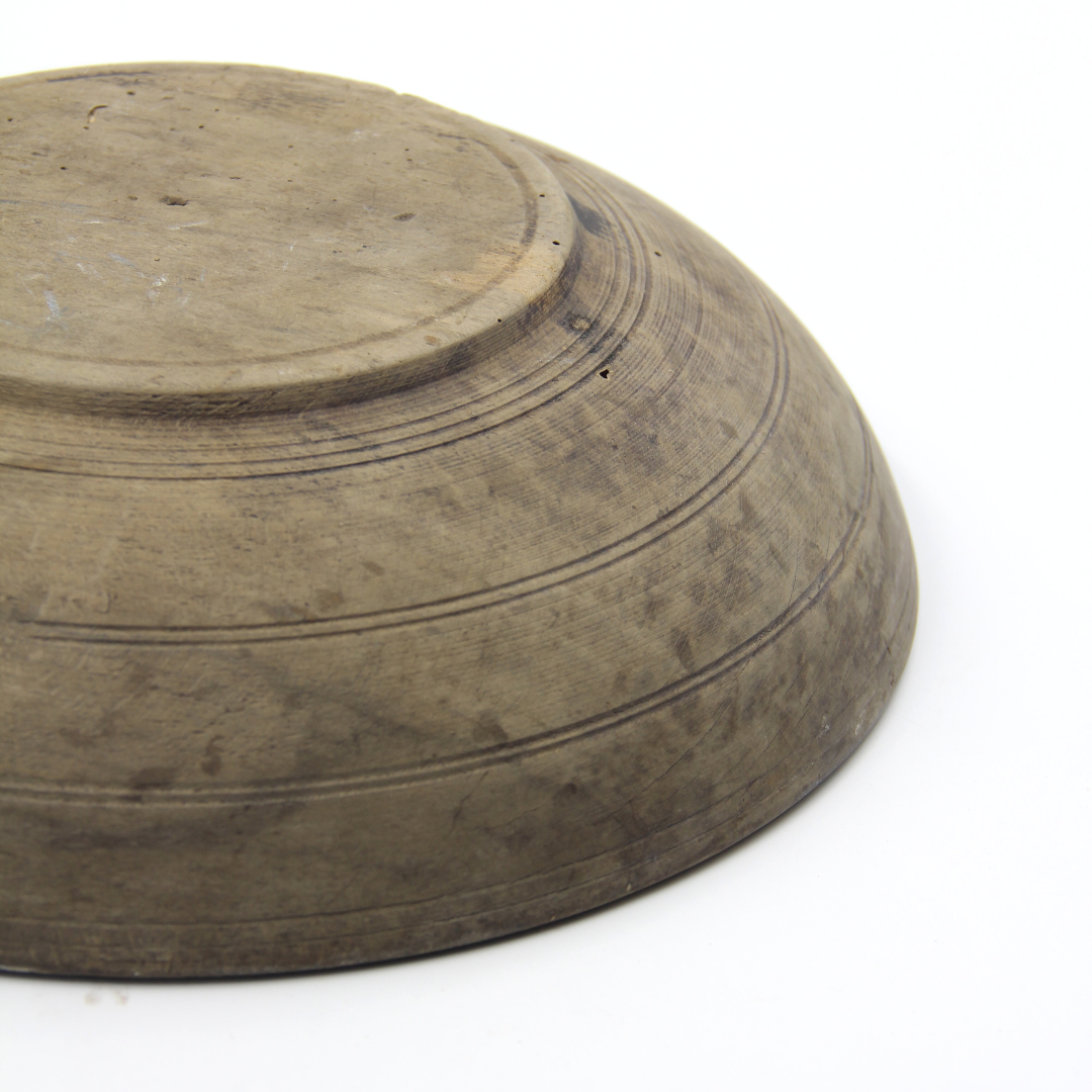Antique French Oak Butter Bowl