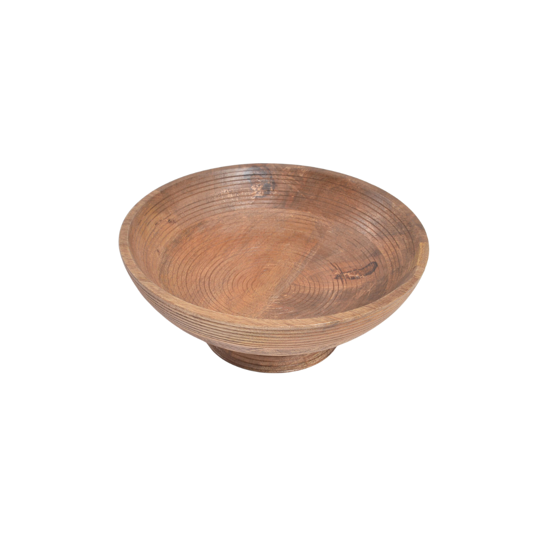 Ribbed Pedestal Bowl