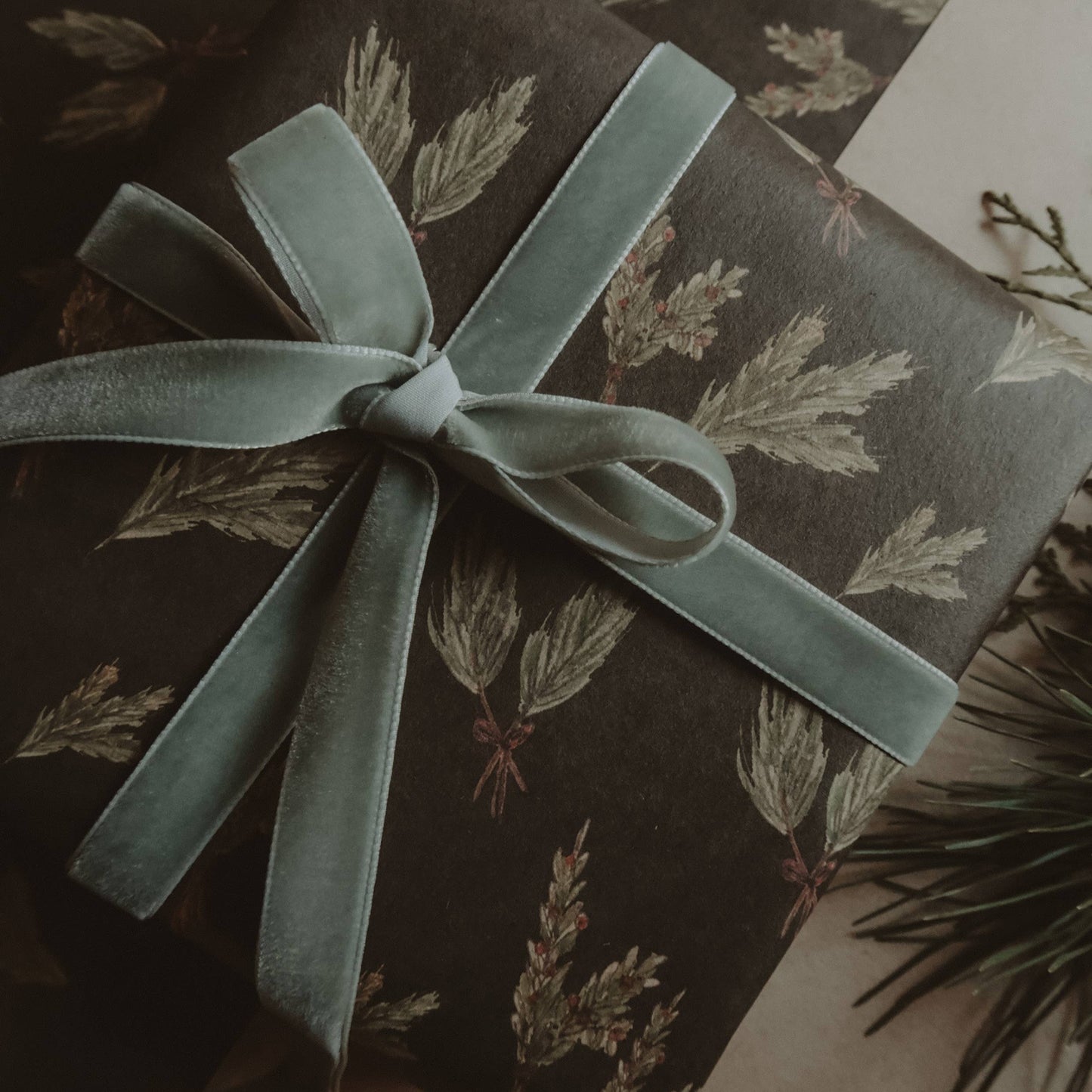 Festive branches Wrapping Paper