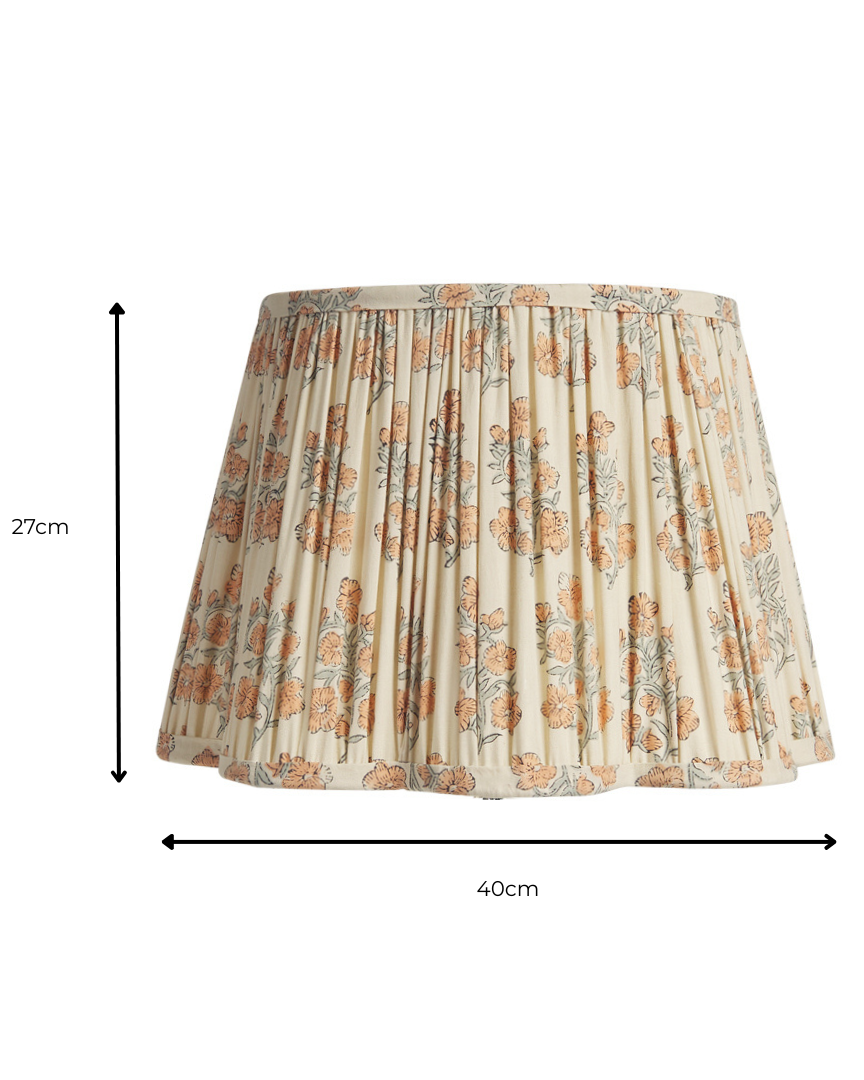 Cleo Pleated Scalloped Lampshade