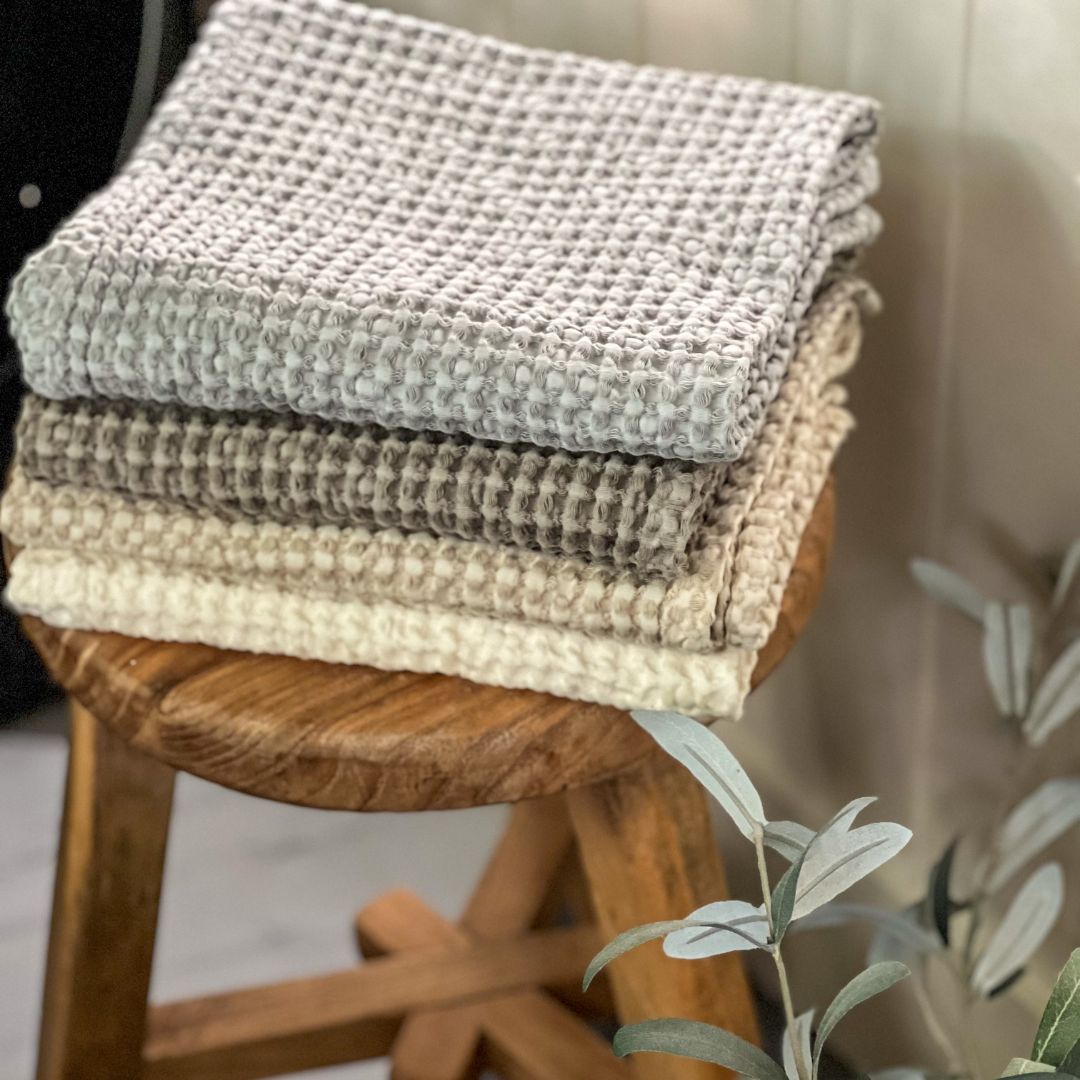 Waffle Hand Towel | Cream