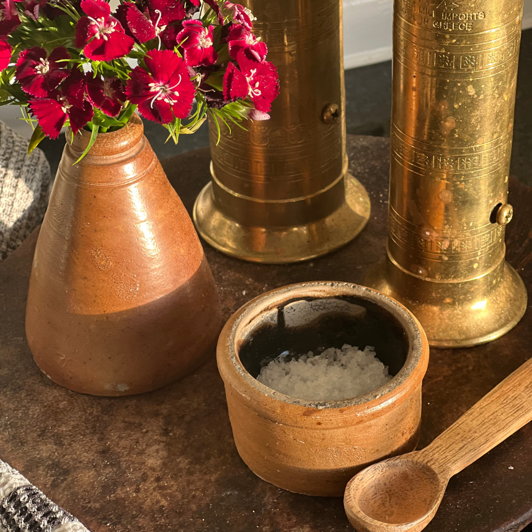 Antique German Pots c. 1850-1910 (Set of 2)