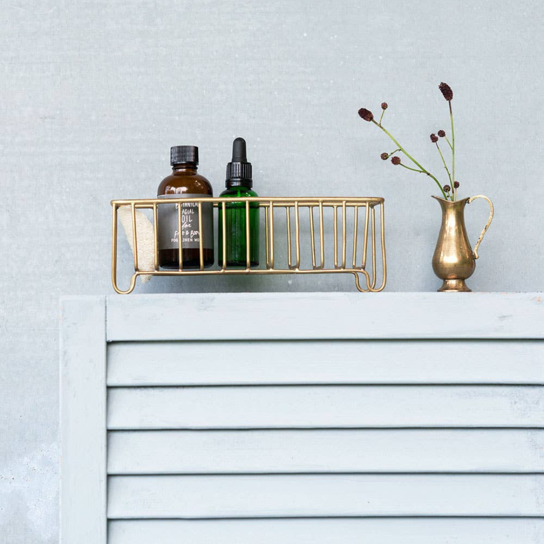 Slim Brass Wire Basket