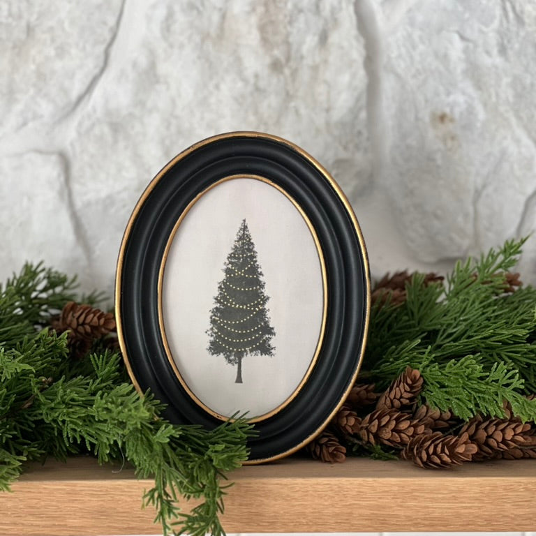 Framed Vintage Christmas Tree