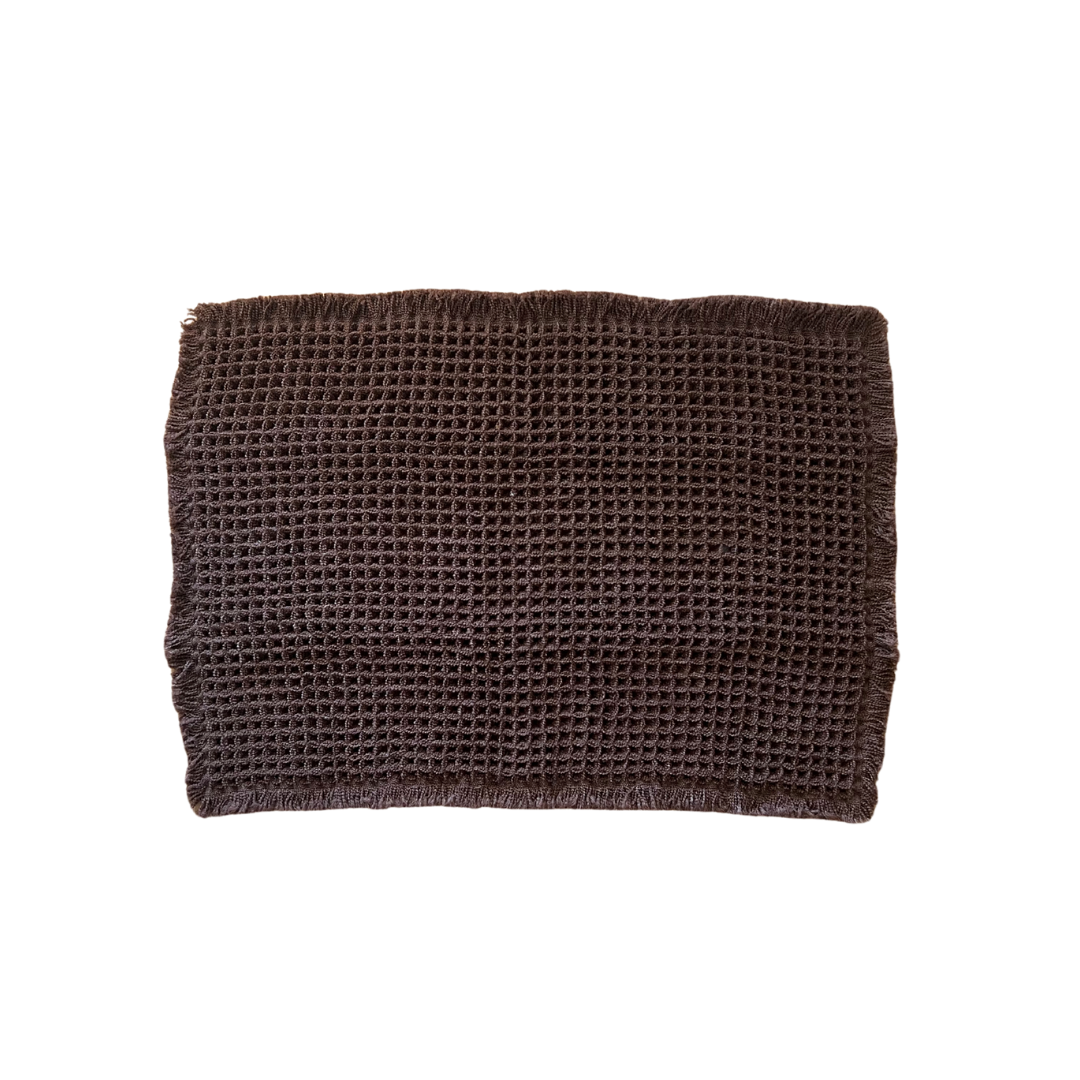 Waffle Non-Slip Bath Mat | Chocolate