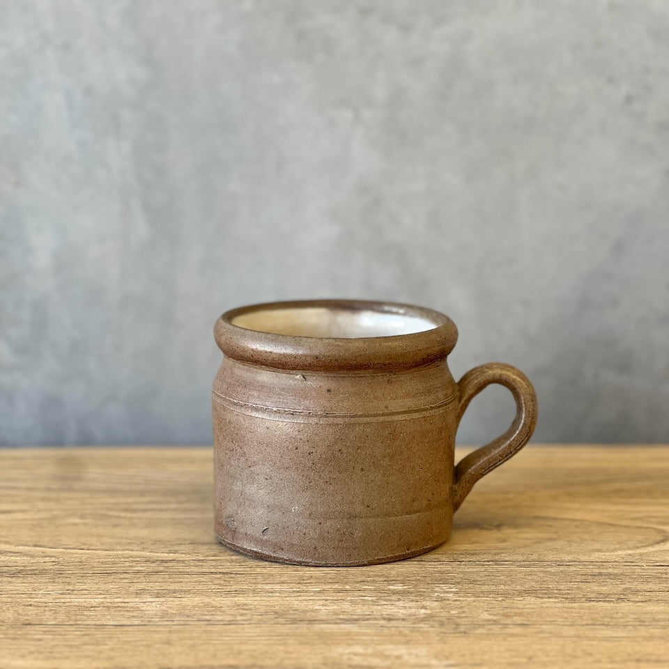 Antique French Stoneware Confit Pot (Sm IV)