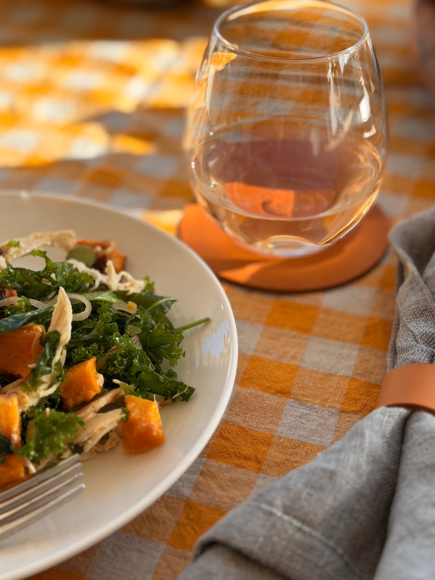 Isabel Leather Coasters | Set of 4