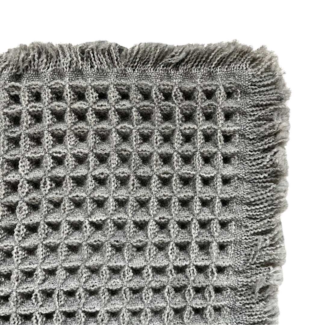 Waffle Non-slip Bath Mat | Grey