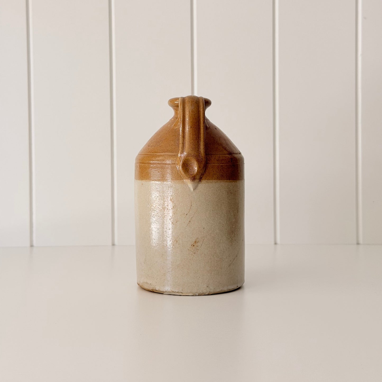 George Skey Tamworth Small Antique Stoneware Flagon