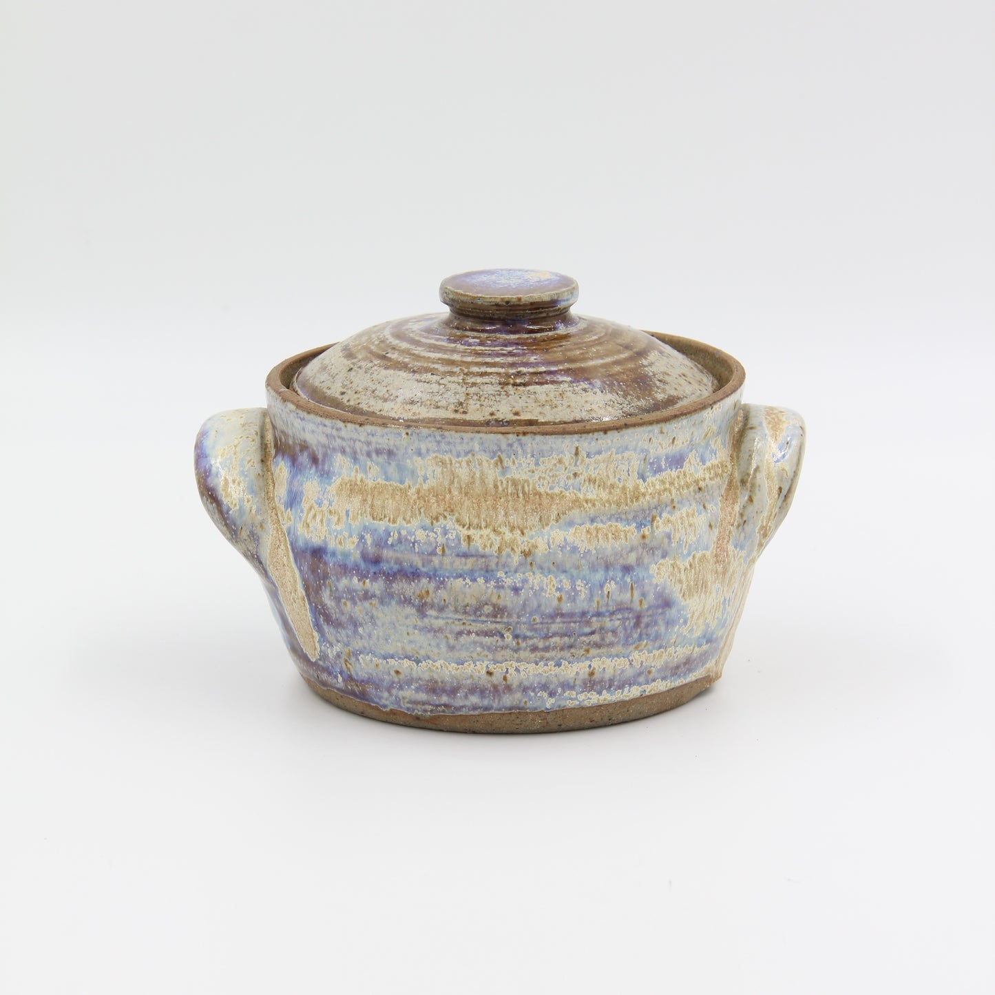 Organic Glazed Lidded Pot