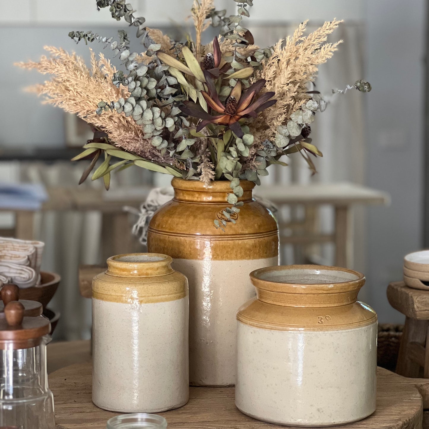 Vintage English Storage Jar VI