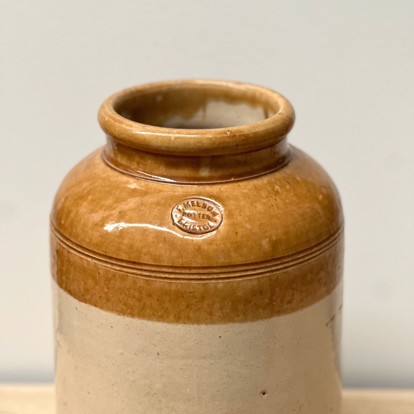 Vintage English Storage Jar VI