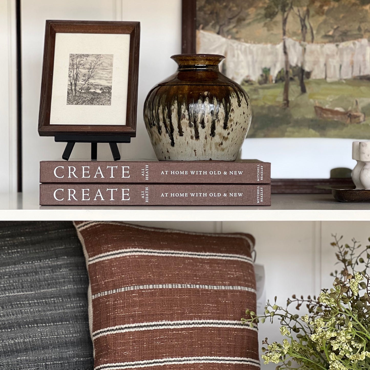 Brown Drip Vase