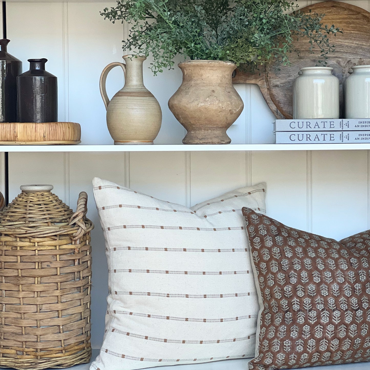 Bedouin Stripe Cushion | Cream