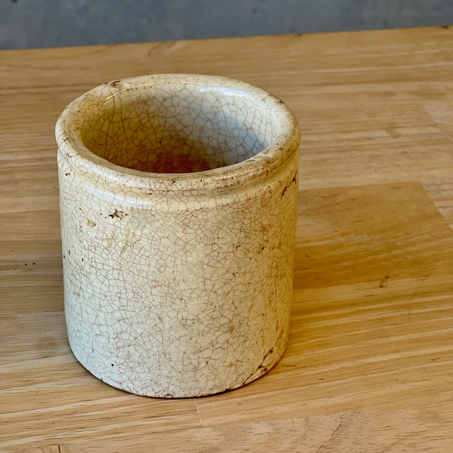 Antique Ironstone 'Chubby' Pot