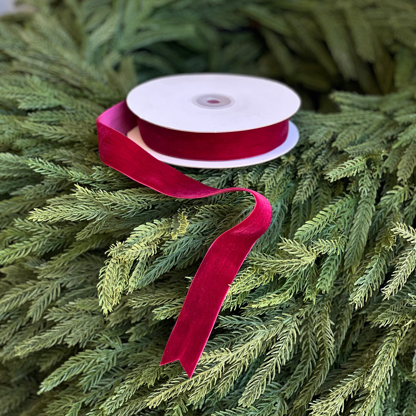 25mm Burgundy Ribbon Roll