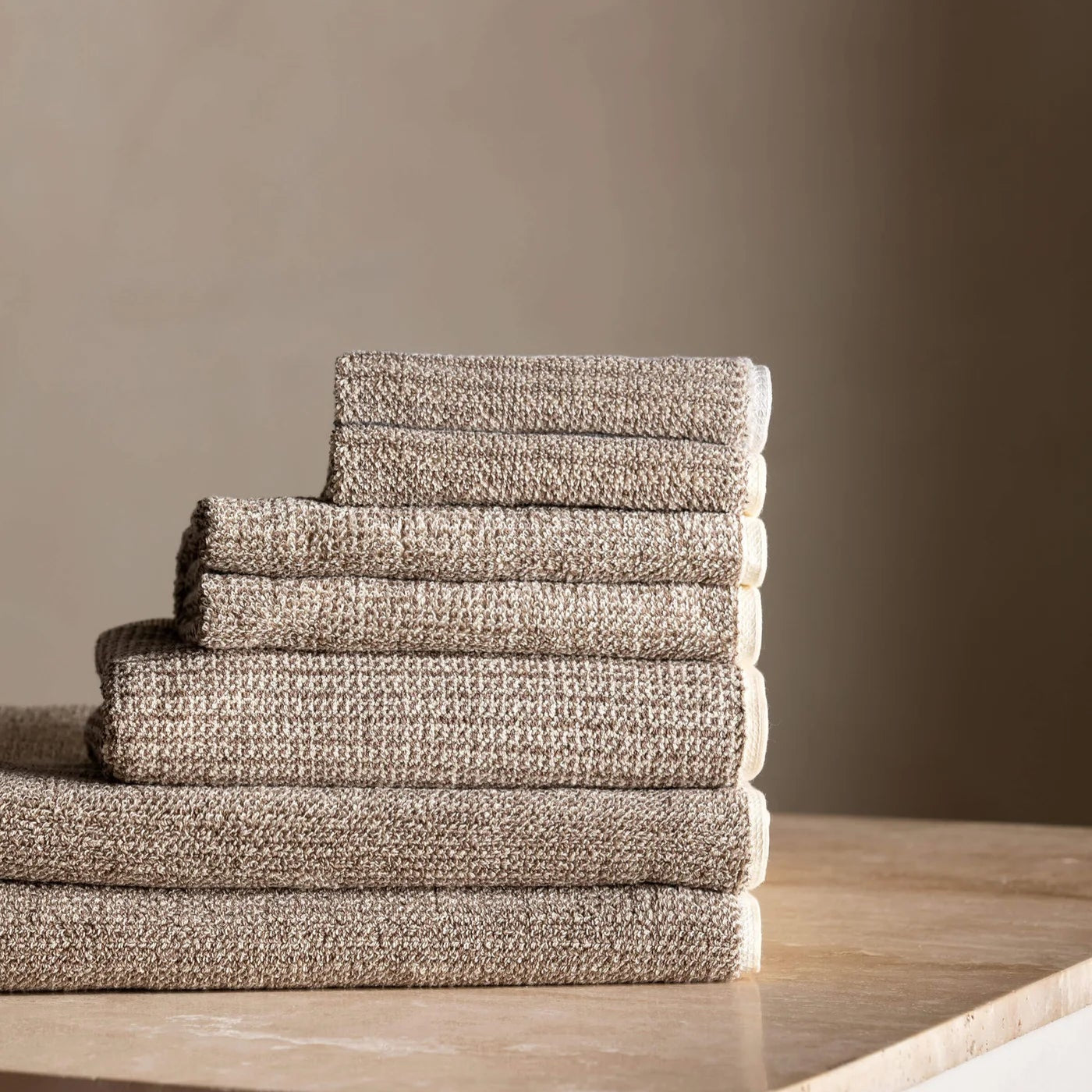 Tweed Natural Towels