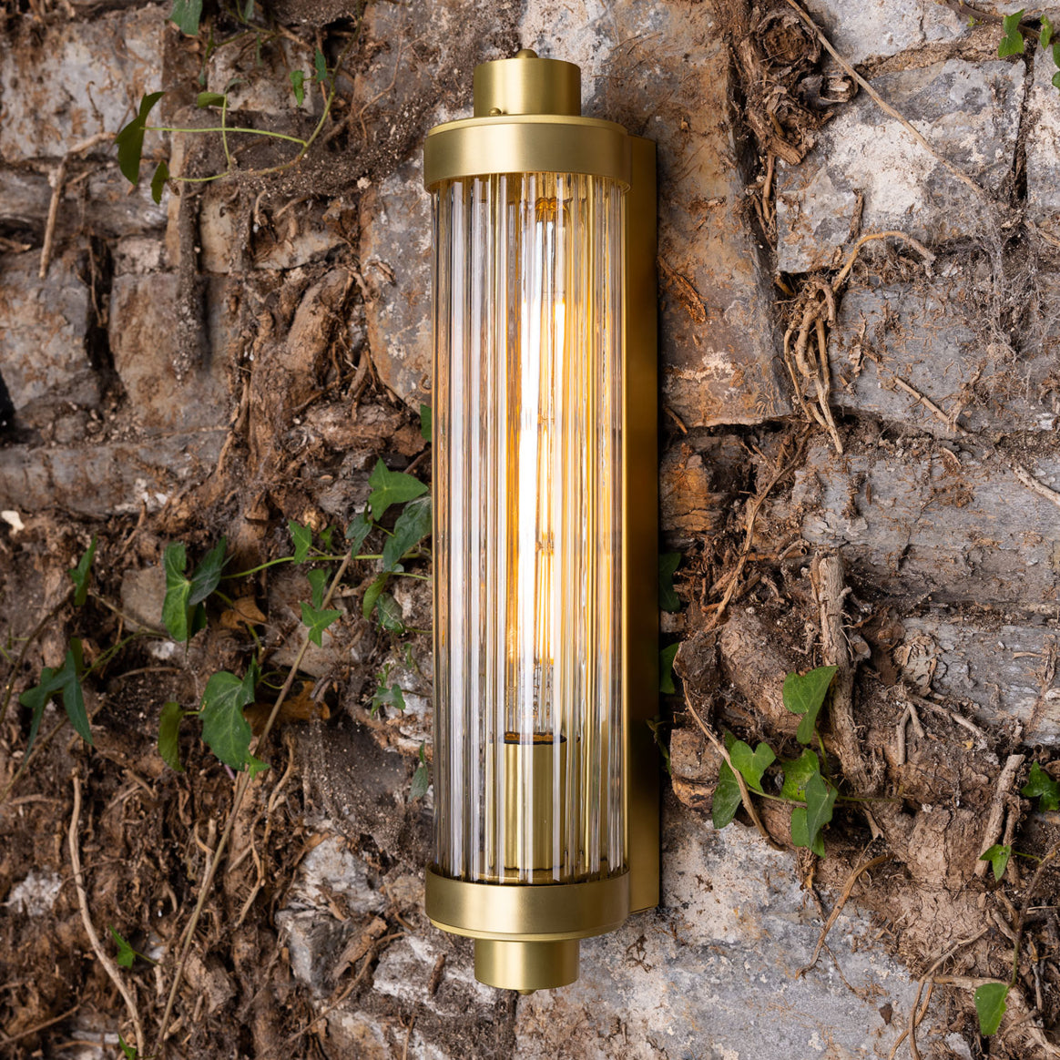 Louise Rippled Glass Wall Light