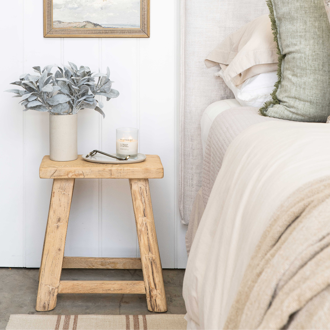 Vintage Elm Milking Stool