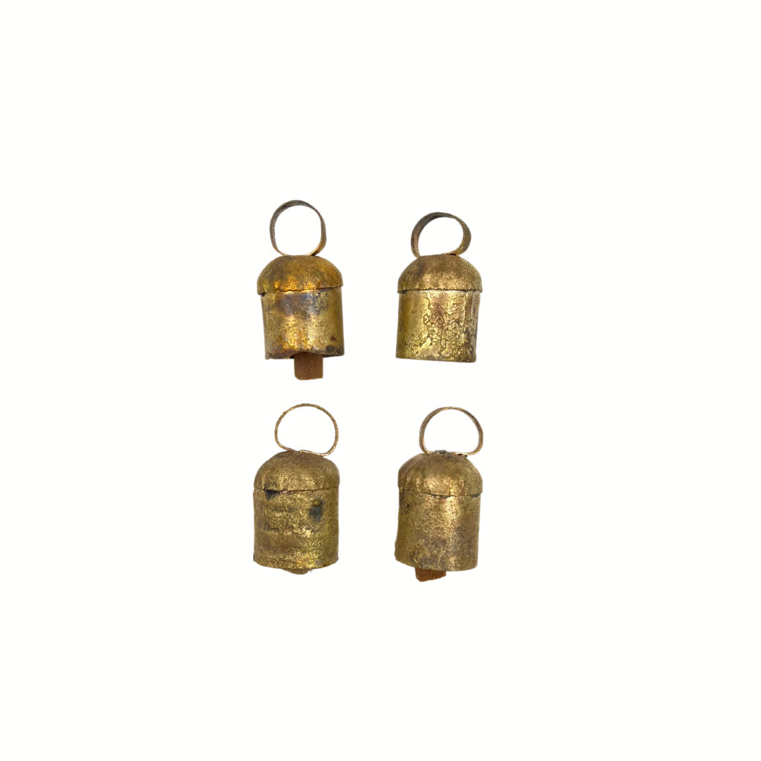 Mini Brass Bells | Set of 4