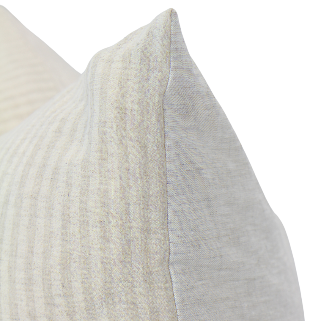 Oatmeal Stripes Cushion | 65cm x 65cm