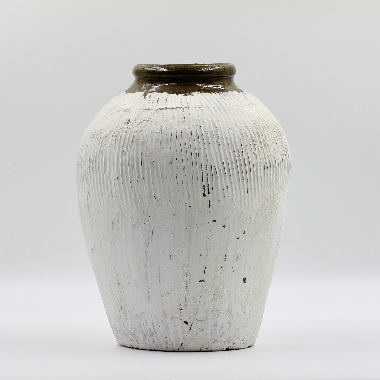 Plastered Vintage Urn