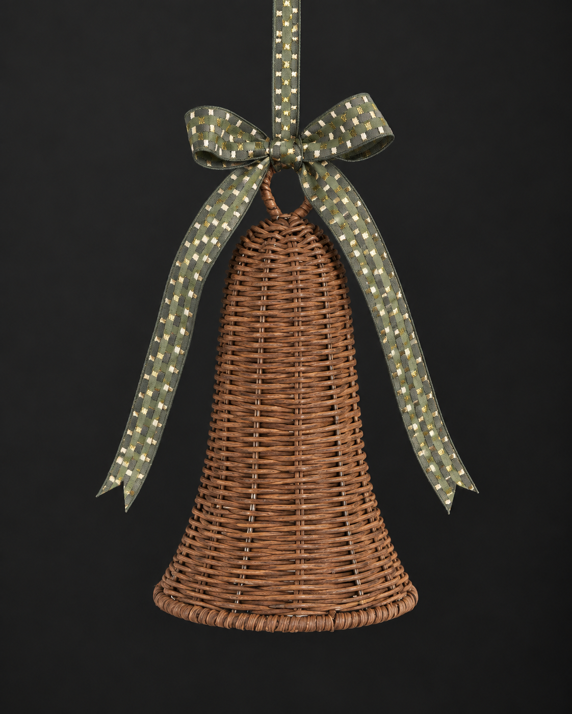 Rattan Bell Ornament