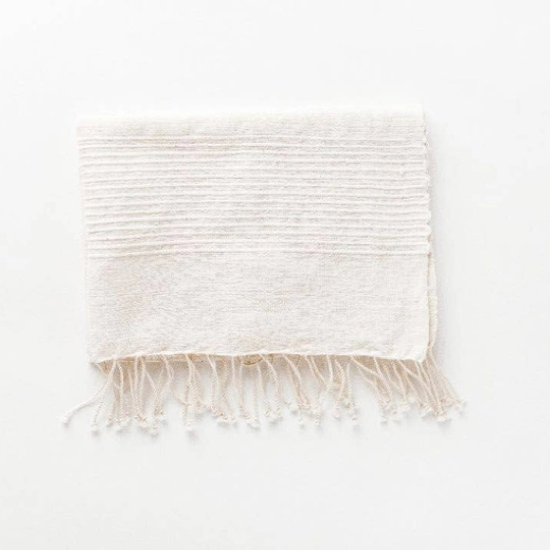 Riviera Striped Hand Towel | Natural
