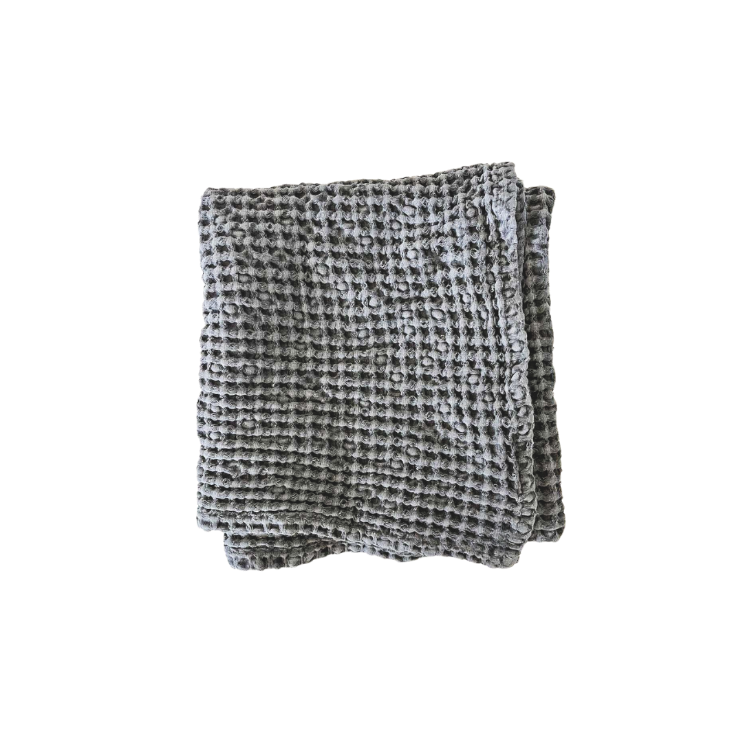 Waffle Hand Towel | Charcoal