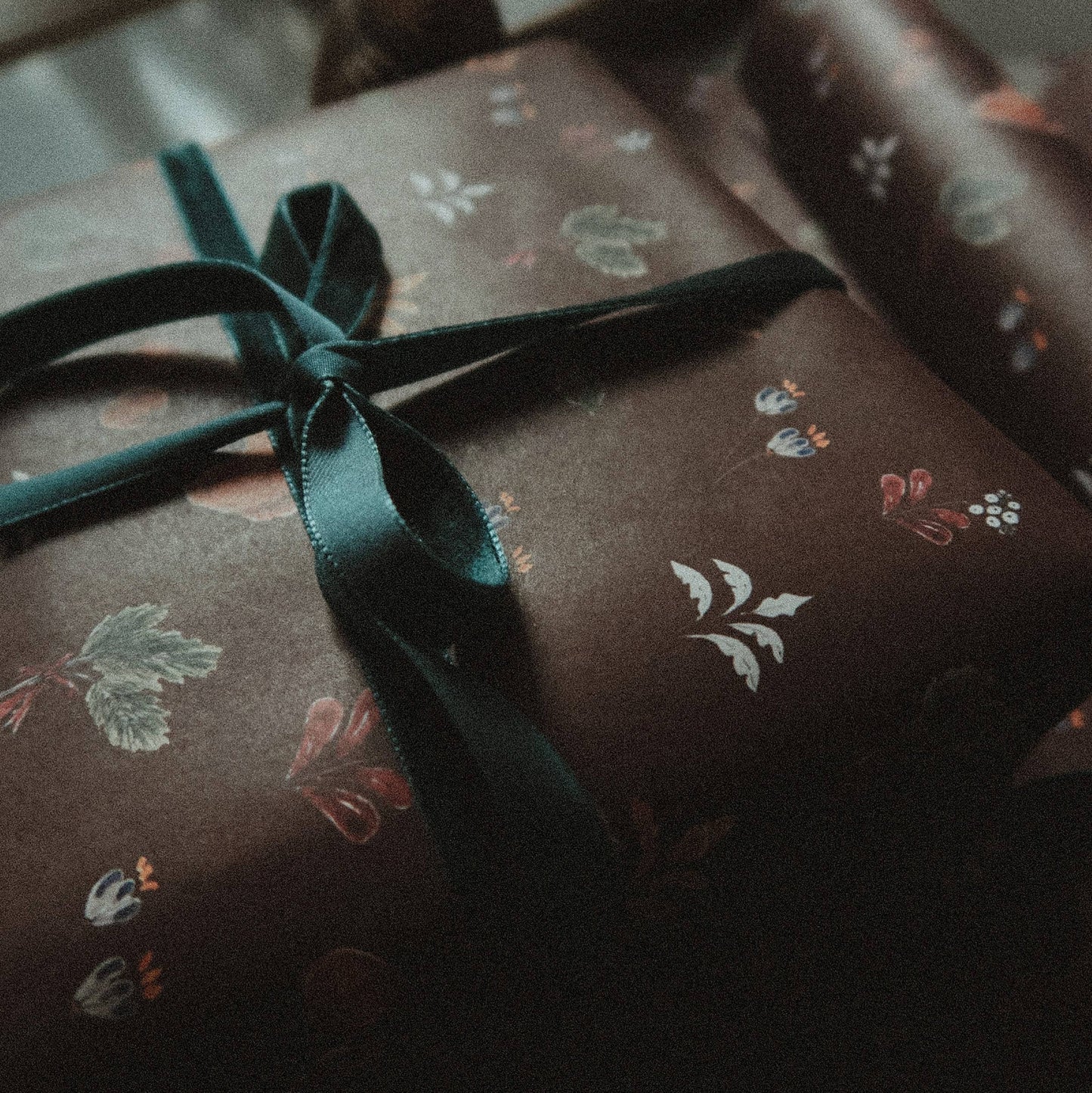 Chocolate Brown Festive Wrapping Paper