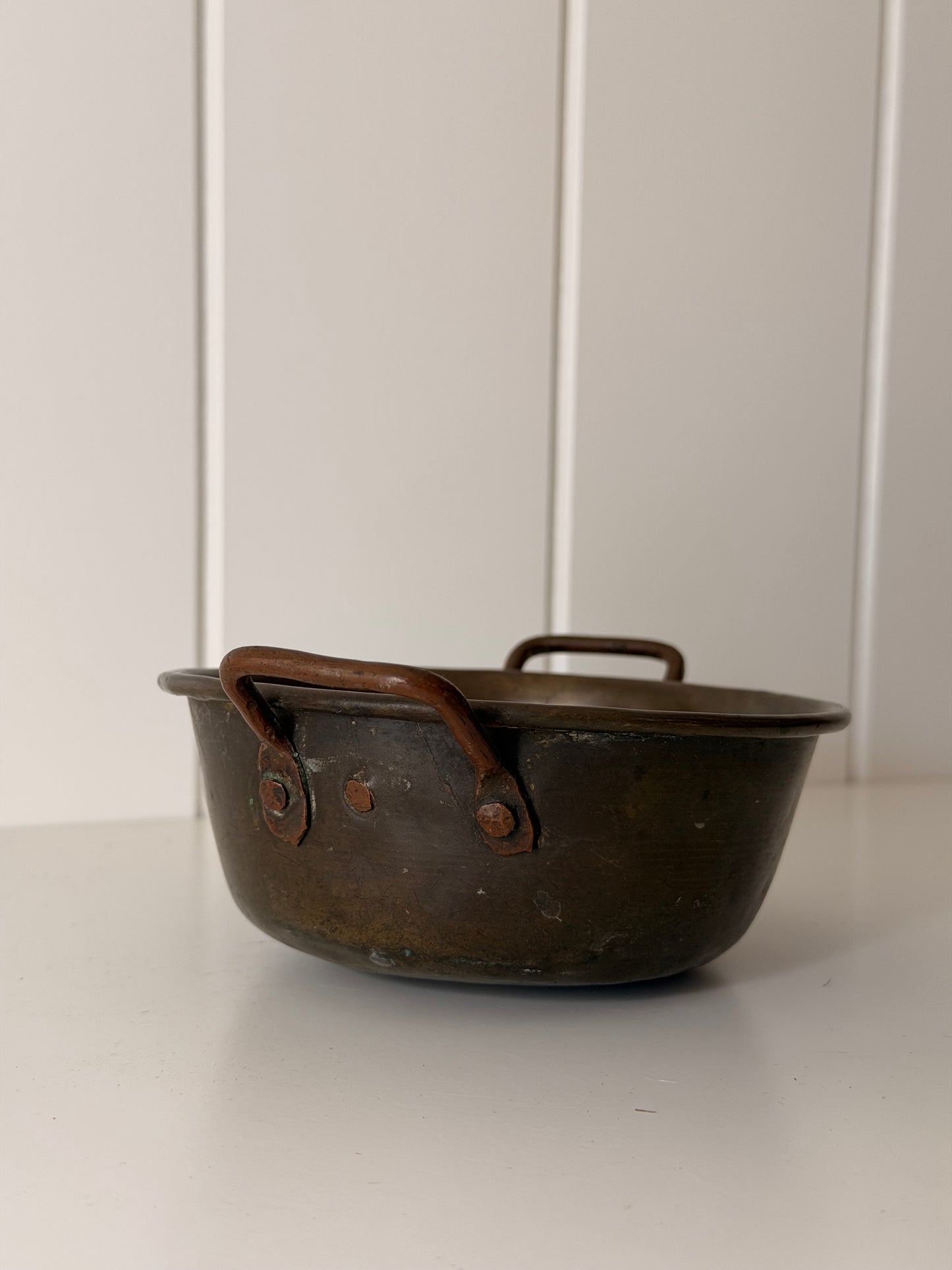 Vintage Brass & Copper Mini Pot