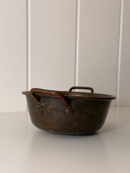 Vintage Brass & Copper Mini Pot