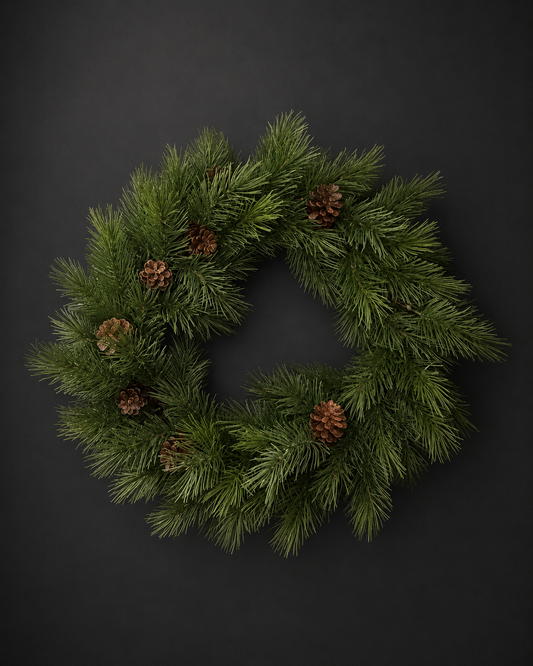 Pine Cone Wreath 65cm
