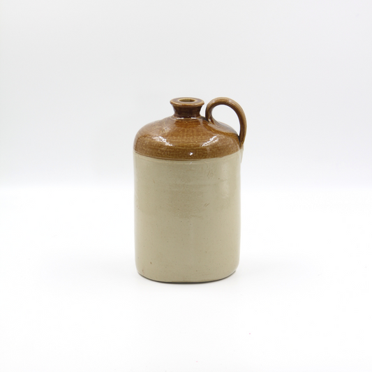 Vintage Salt Glazed Flagon IV - Owens Lamb Drench Poison