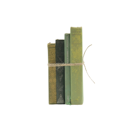 Antique Book Stack - Green