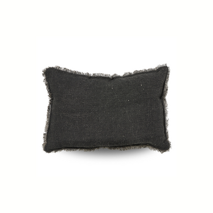 Abbey Fringed Linen Cushion | 40cm x 60cm