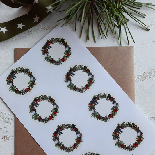 Christmas Wreath Stickers