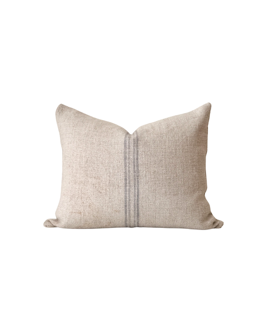 Vintage Grain Sack Cushion | Bluebell