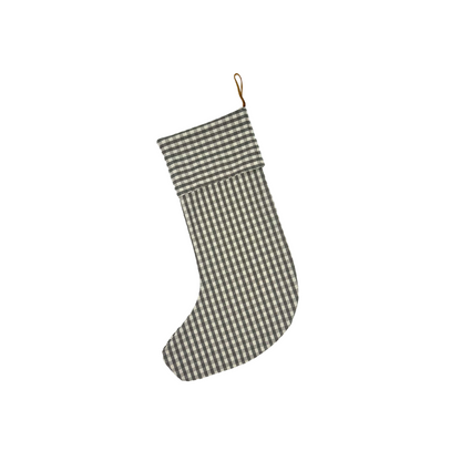 Charcoal Gingham Stocking