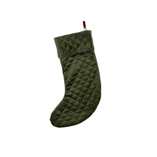 Quilted Velvet Stocking