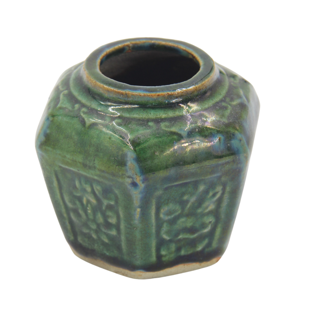 Antique Jade Green Ginger Jar