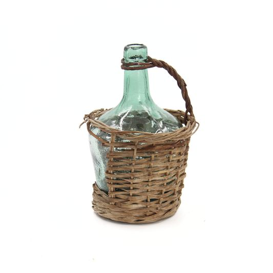 Vintage Rattan Wrapped Demijohn