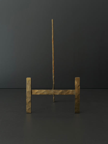 Hammered Brass Plate Stand